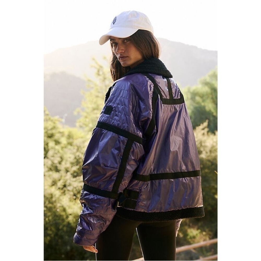 Free People Vagabond Fleece Bomber Size Small NWT READ